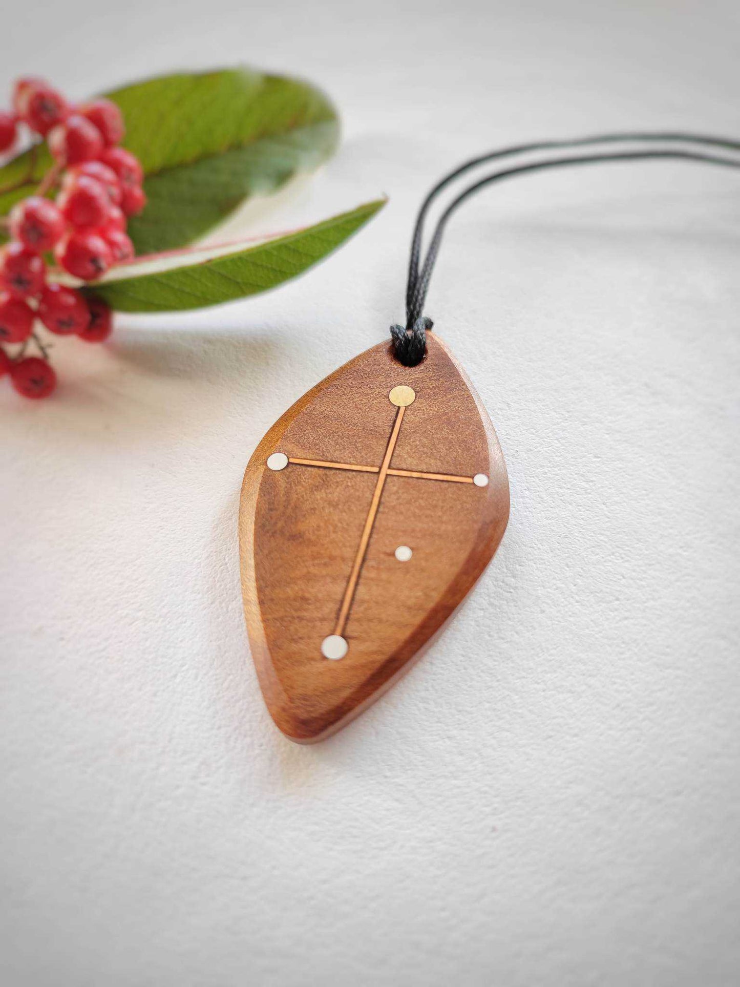 Southern Cross and Swamp Kauri Pendant